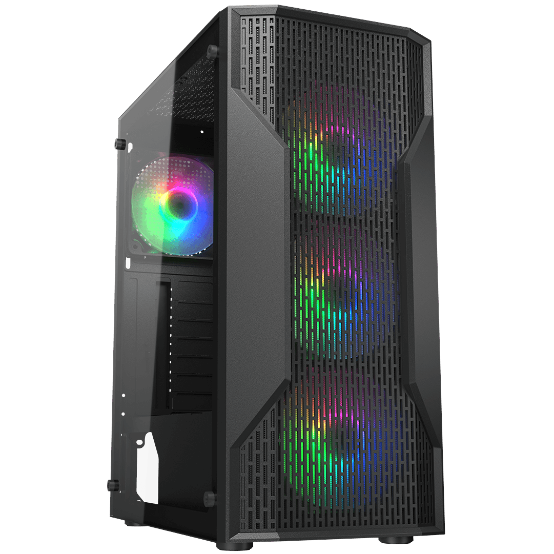 cougar-mx110-rgb-black leo Cougar MX110 RGB Mid-Tower ATX PC- Case