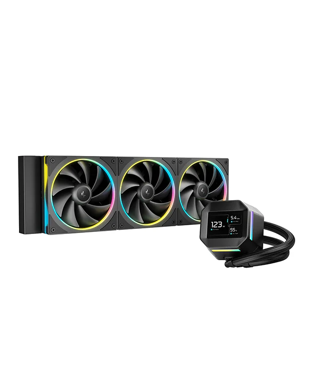 DeepCool LM360 360mm ARGB LCD CPU Liquid Cooler - BK